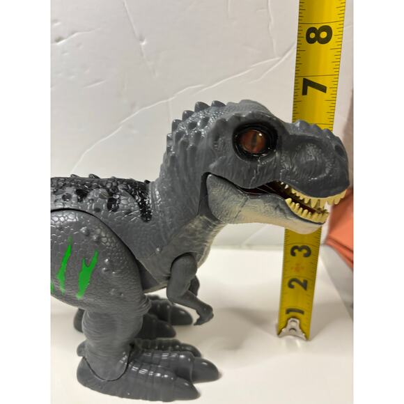Zuru Robo Alive Walking and Growling T-rex Pair Green Gray TESTED - Picture 7 of 7